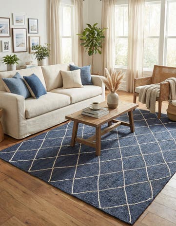 9' x 12' 2 Handmade Braided Jute Rug