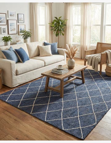 9' x 12' 2 Handmade Braided Jute Rug