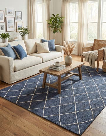9' x 12' 2 Handmade Braided Jute Rug