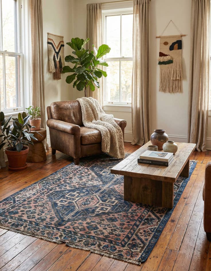 Detail image of 2' 8 x 3' 10  Hand Knotted Ultra Vintage Persian Wool Rug