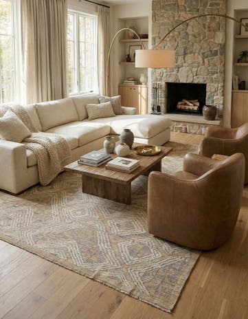 7' 9 x 10' 2 Hand Knotted Darya Wool Rug