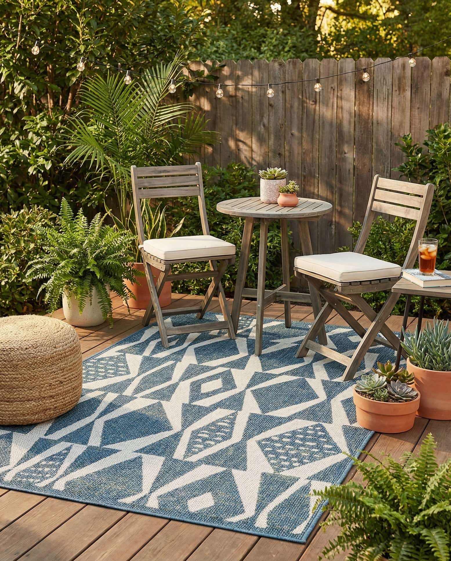 4' 1 x 6' 1 Easy-Clean Baja Indoor / Outdoor Rug