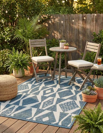 4' 1 x 6' 1 Easy-Clean Baja Indoor / Outdoor Rug