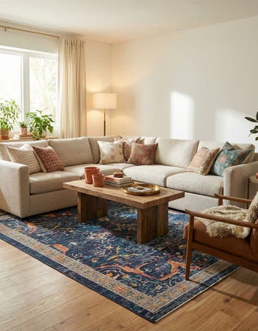 Navy Blue Lola Rug