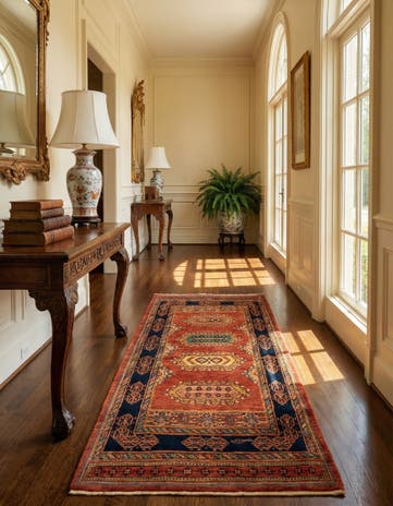 2' 10 x 6' 4 Luribaft Wool Runner Rug