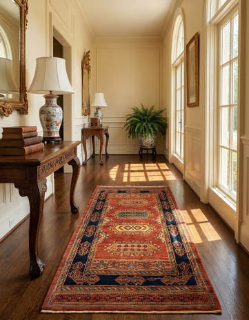 2' 10 x 6' 4 Luribaft Wool Runner Rug