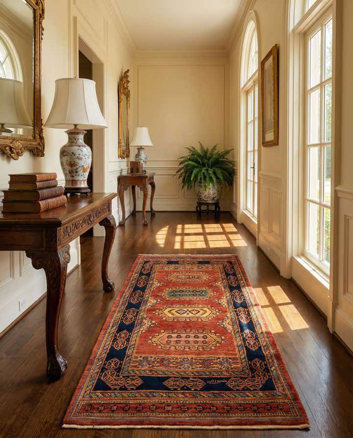 2' 10 x 6' 4 Luribaft Wool Runner Rug