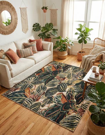 Blossom Square Rug