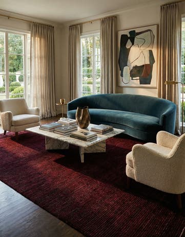 9' 3 x 9' 8 Hand Knotted Darya Wool Square Rug