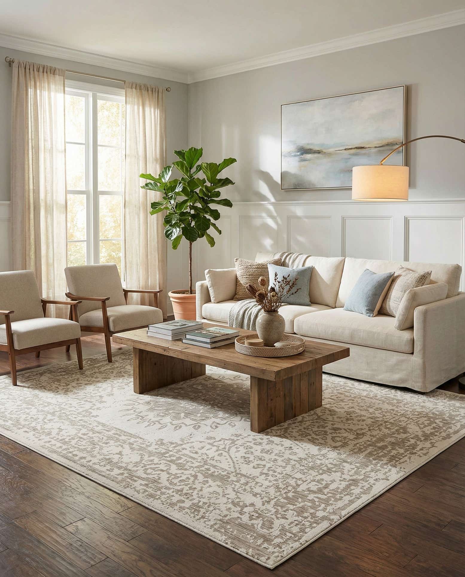 10' x 14' Easy-Clean Traditional Indoor / Outdoor Rug