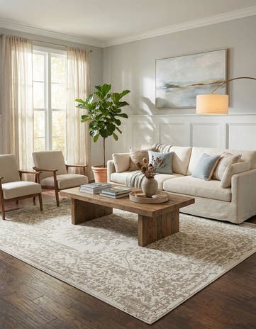 10' x 14' Easy-Clean Traditional Indoor / Outdoor Rug