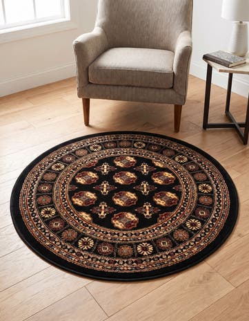 3' x 3' Bokhara Round Rug