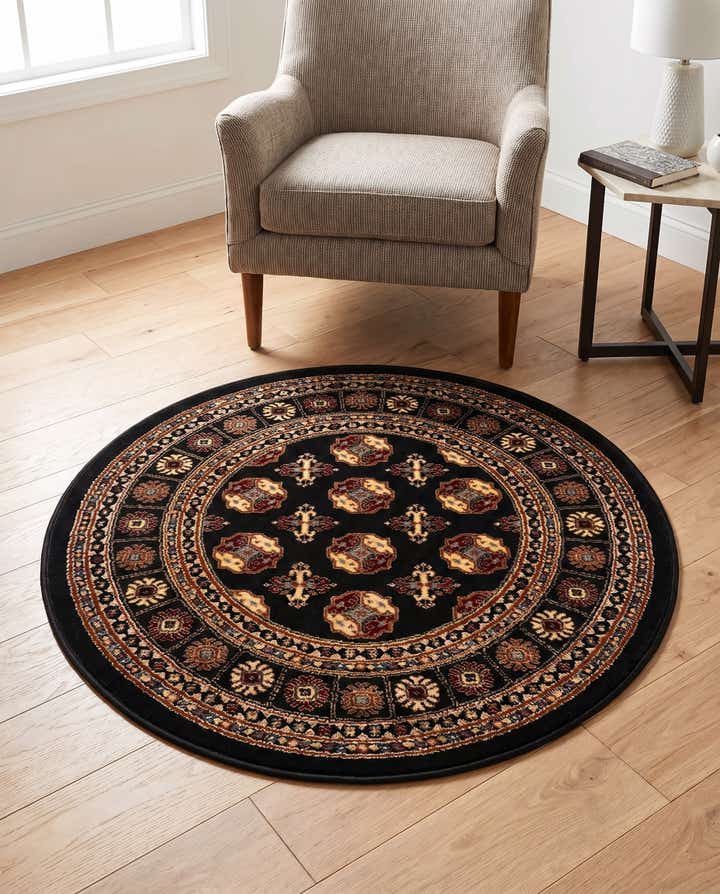 3' x 3' Bokhara Round Rug