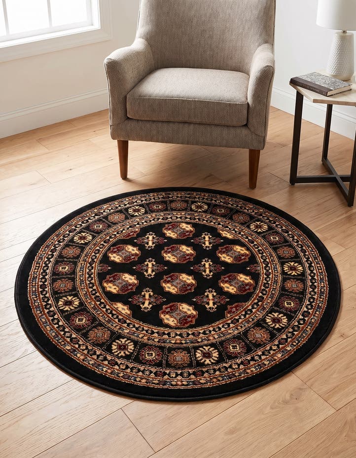 3' x 3' Bokhara Round Rug