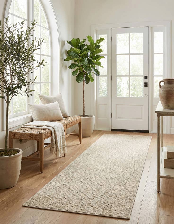 Detail image of  2' 7 x 10'  Washable Sabrina Soto Indoor / Outdoor Runner Rug