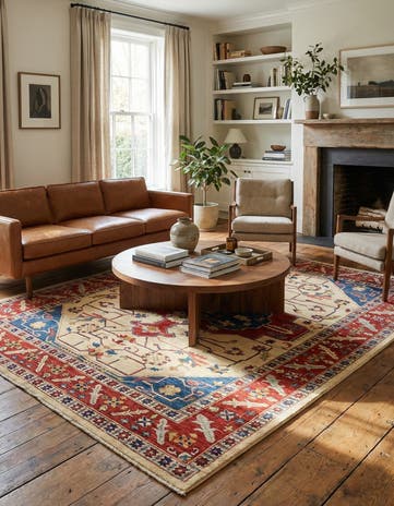 5' 8 x 7' 10 Hand Knotted Kazak Oriental Wool Rug