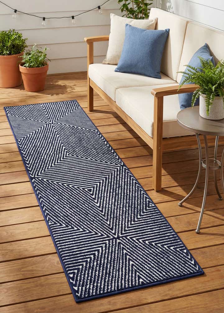 2' x 6' Easy-Clean Sabrina Soto Indoor / Outdoor Runner Rug