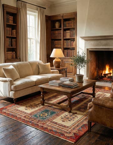 4' 10 x 7' 3 Luribaft Wool Rug