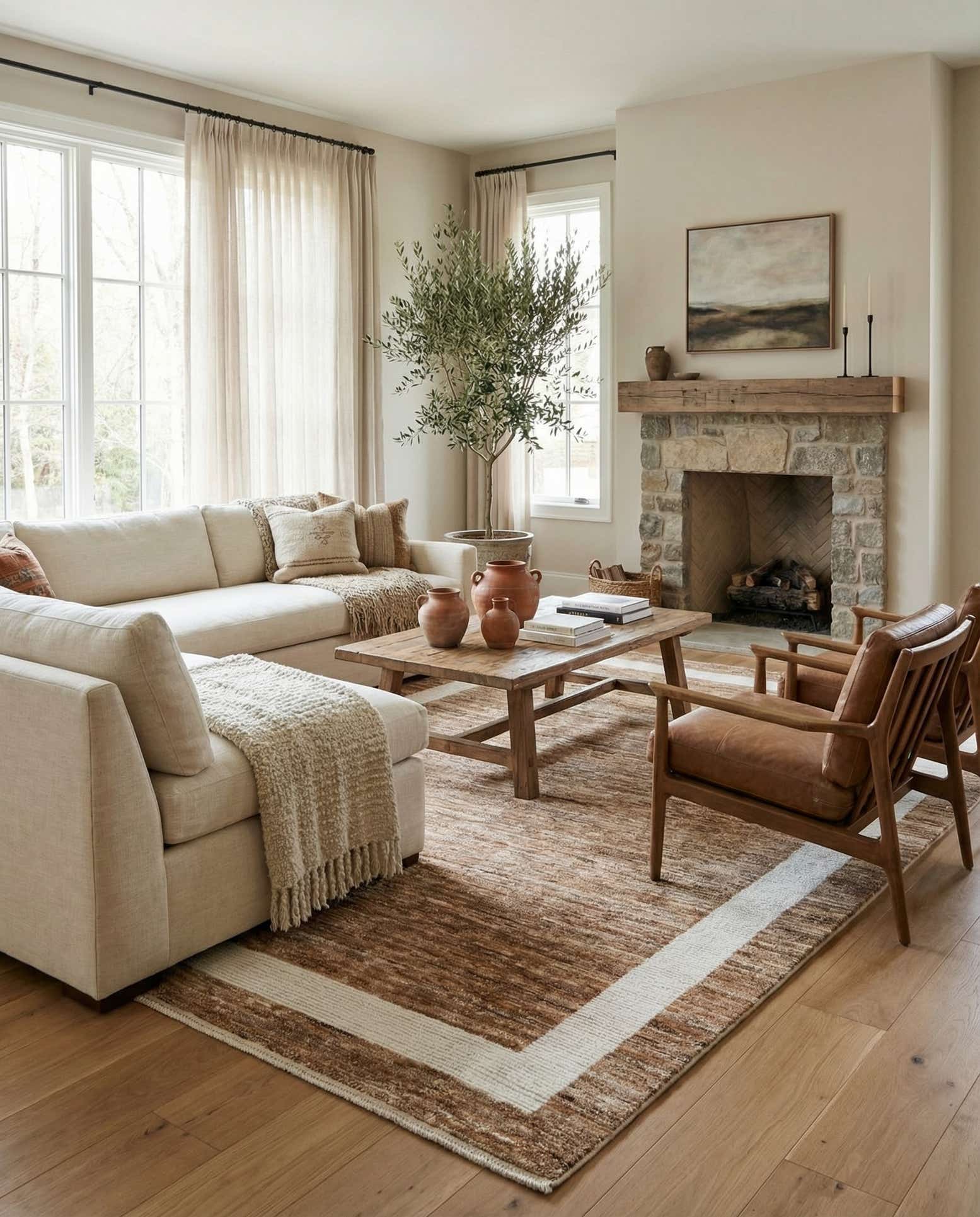 8' x 10' Hand Knotted Moroccan Wool Rug