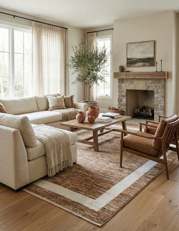 8' x 10' Hand Knotted Moroccan Wool Rug