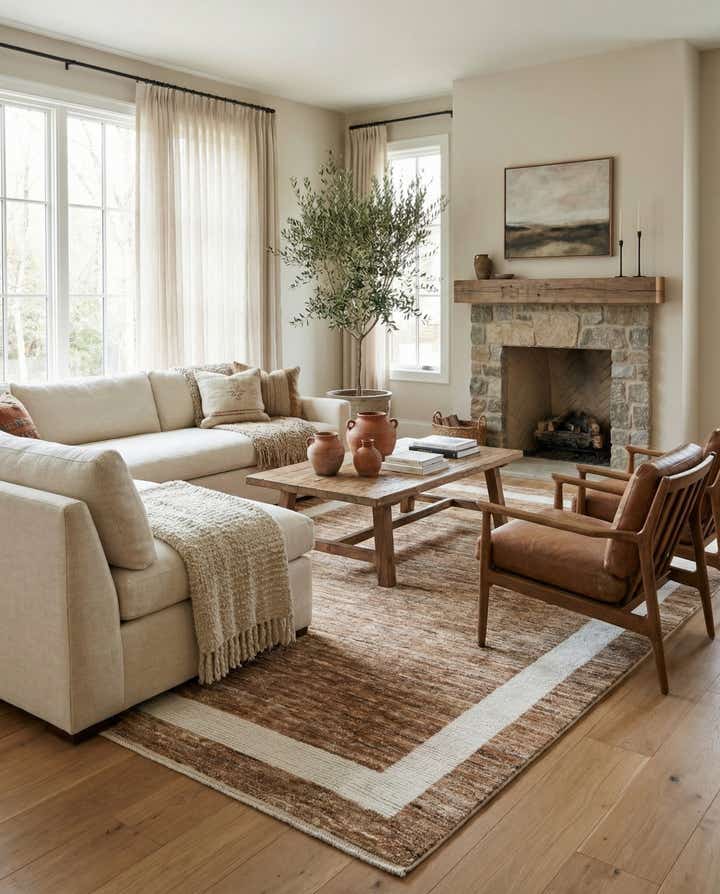8' x 10' Hand Knotted Moroccan Wool Rug