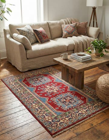 2' 8 x 4' 1 Hand Knotted Kazak Rug