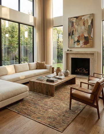 8' 1 x 11' 7 Hand Knotted Modern Ziegler Rug