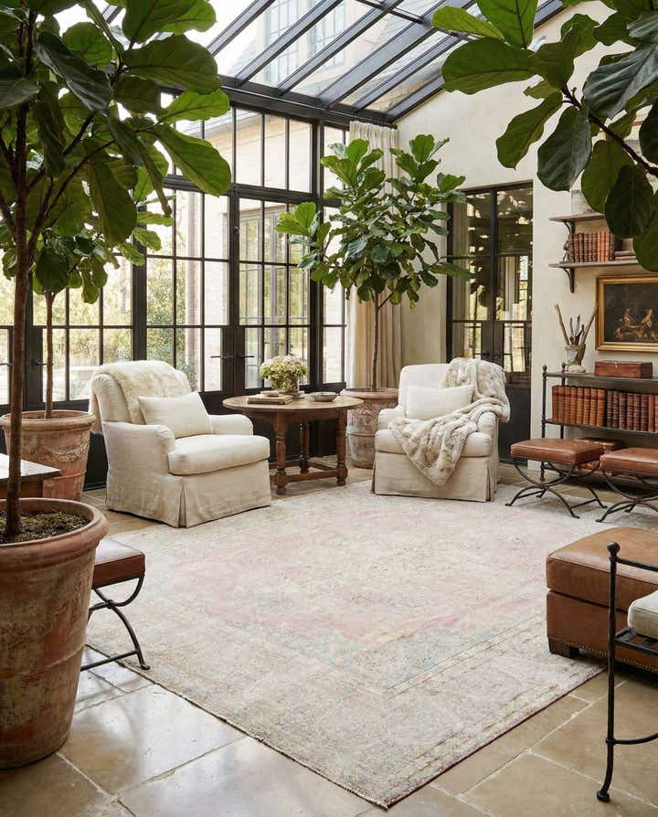 9' 7 x 12' 11 Vintage Royal Wool Rug