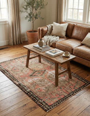 3' 5 x 6' Hand Knotted Ultra Vintage Persian Wool Rug