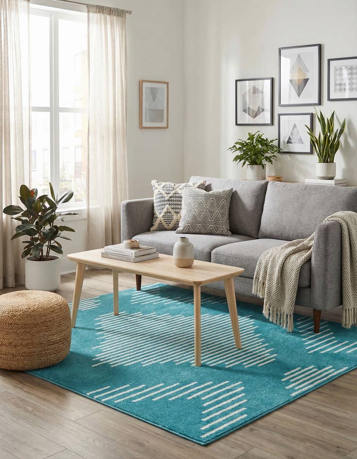 Detail image of 5' 3 x 5' 3 Kai Square Rug