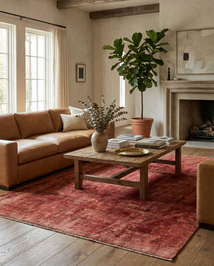 5' 5 x 8' 2 Hand Knotted Ultra Vintage Persian Wool Rug