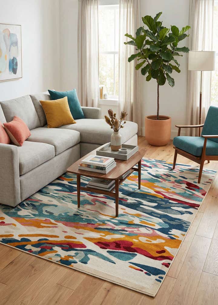 9' x 12' Easy-Clean Casablanca Indoor / Outdoor Rug