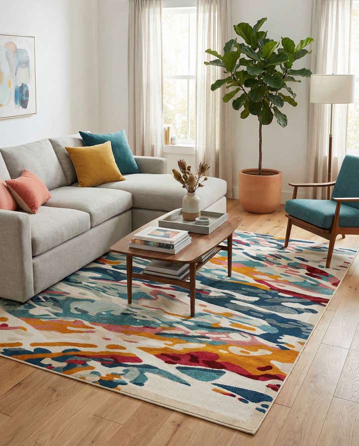 9' x 12' Easy-Clean Casablanca Indoor / Outdoor Rug