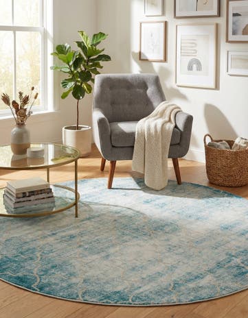 Jill Zarin 7' 10 x 7' 10 Uptown Lincoln Center Round Rug