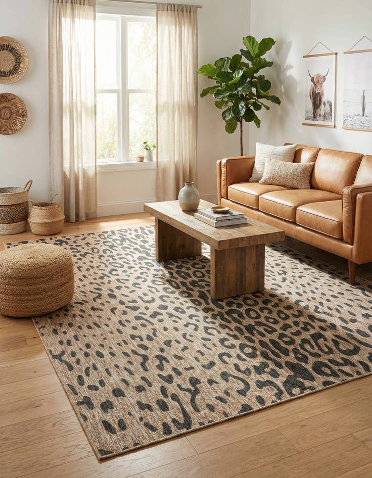 Detail image of  7' x 10'  Washable Safari Indoor / Outdoor Rug