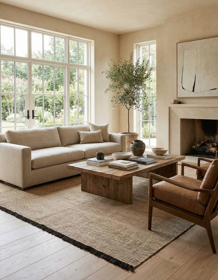 Detail image of  7' x 9' 4  Hand Woven Kilim Modern Wool Rug