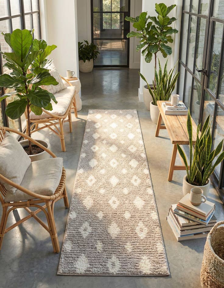 Detail image of 2' x 8' Sepia Runner Rug