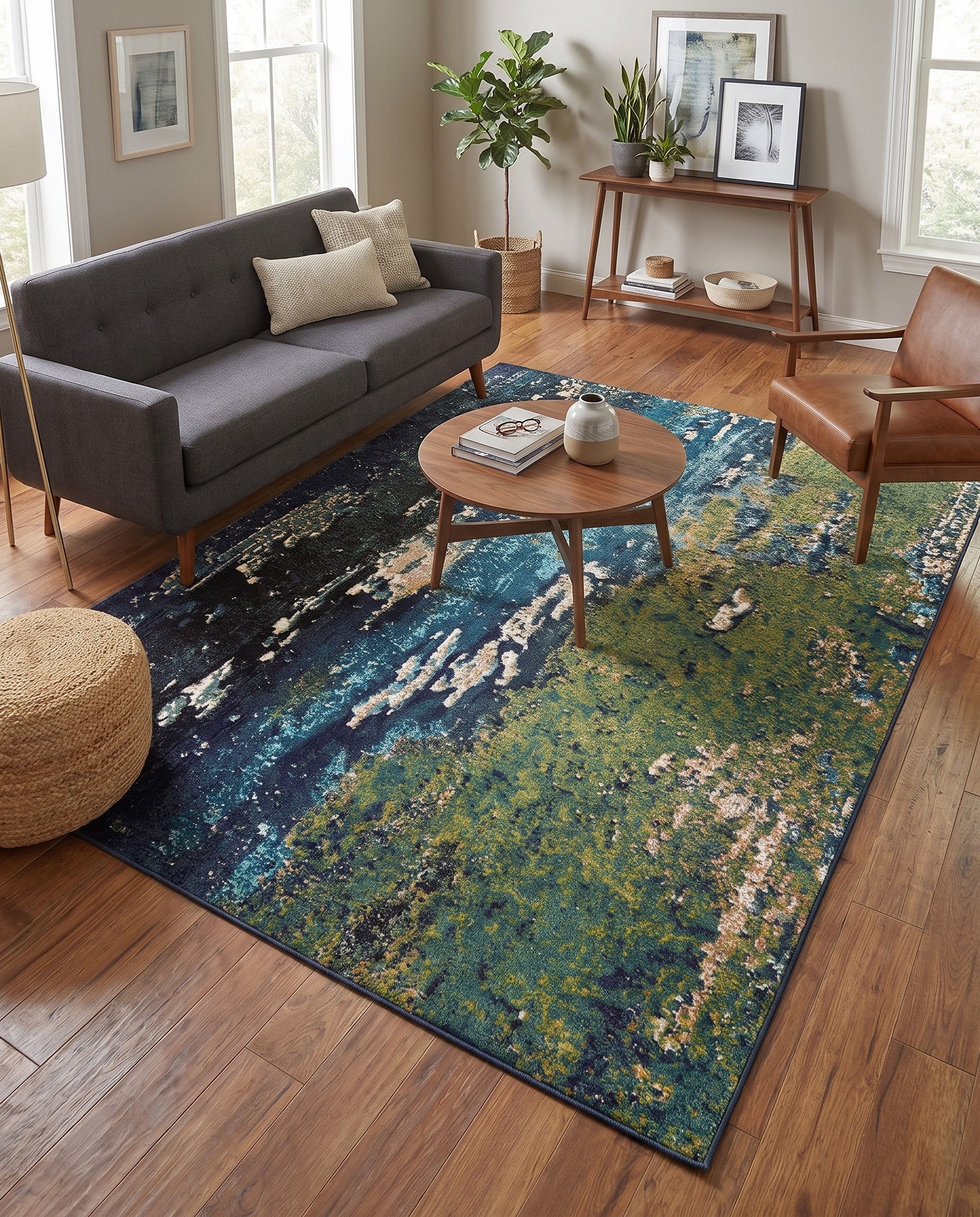 9' x 12' 2 Washable Hyacinth Rug