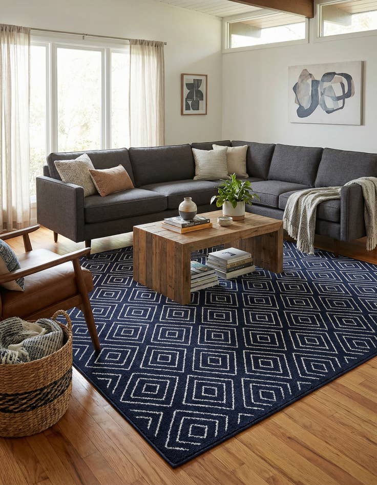 Detail image of 7' 10 x 7' 10  Washable Sabrina Soto Indoor / Outdoor Square Rug