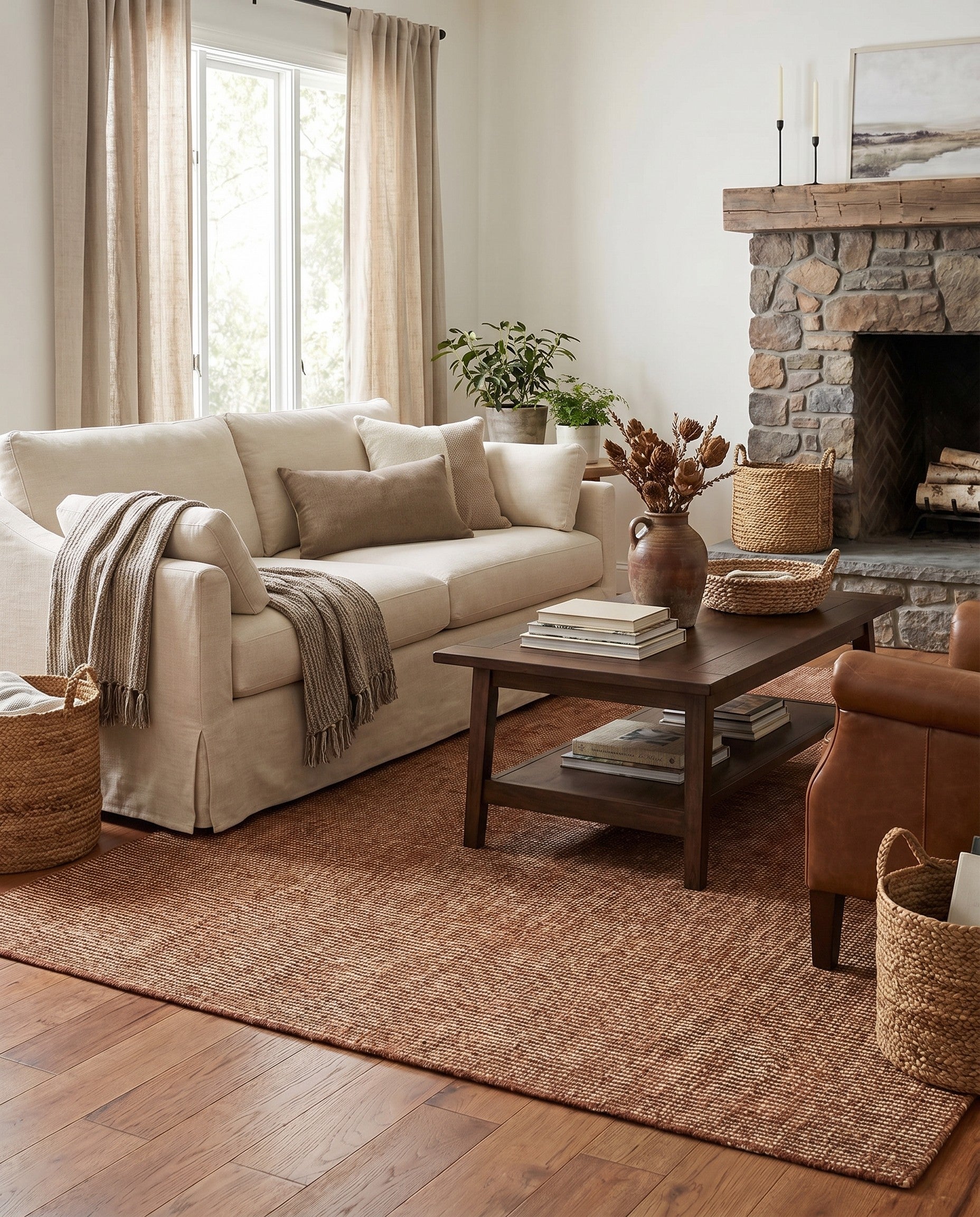 5' 1 x 8' Hand Woven Jill Zarin English Manor Wool Rug