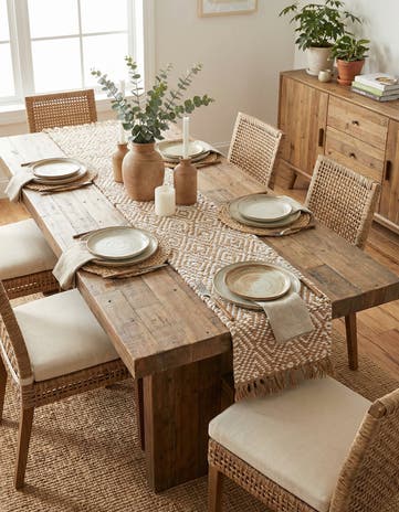 1' 2 x 4' 1 Hand Woven Braided Jute Table Runner Rug