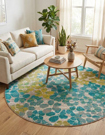5' 3 x 5' 3 Azalea Round Rug