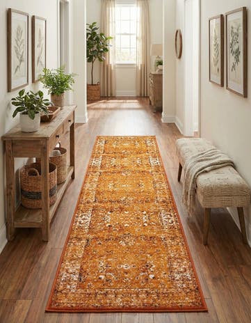 3' x 9' 10 Ankara Runner Rug