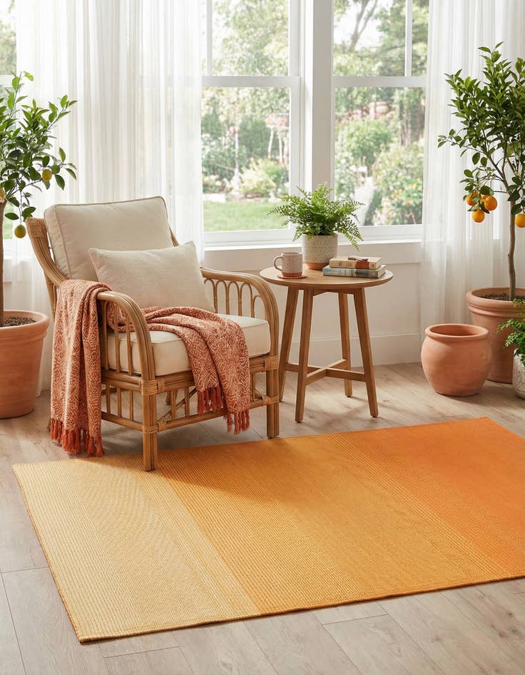 Detail image of 4' x 6'  Washable Vista Breeze Indoor / Outdoor Rug