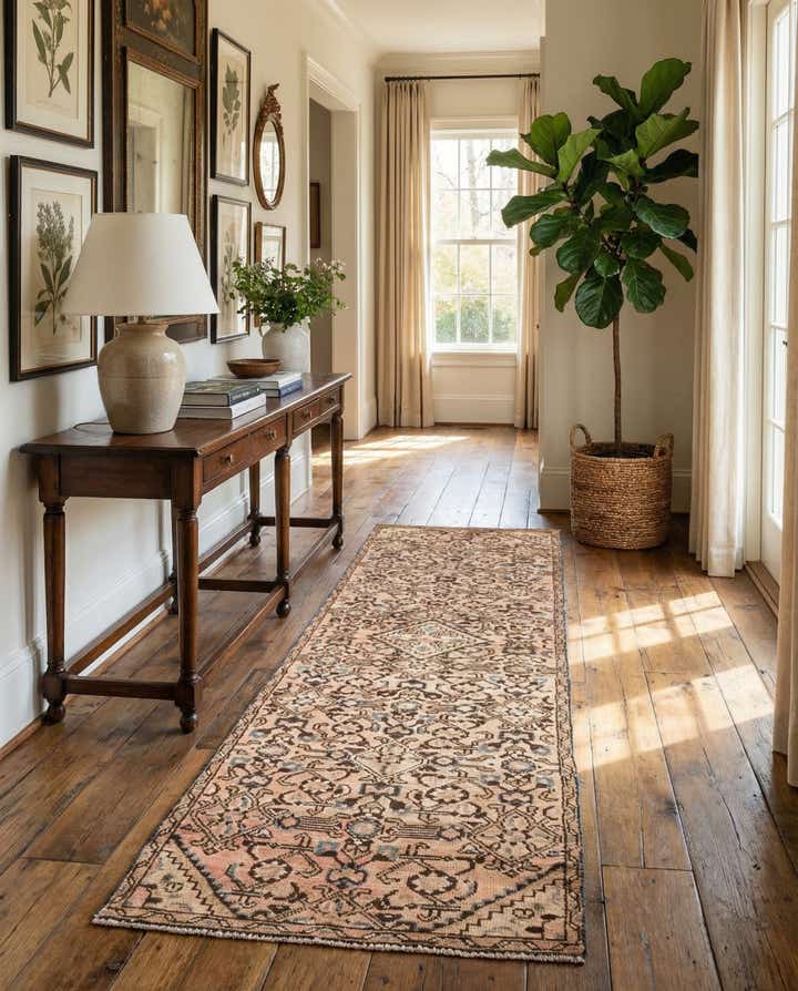 2' 5 x 9' 3 Hand Knotted Ultra Vintage Persian Wool Runner Rug