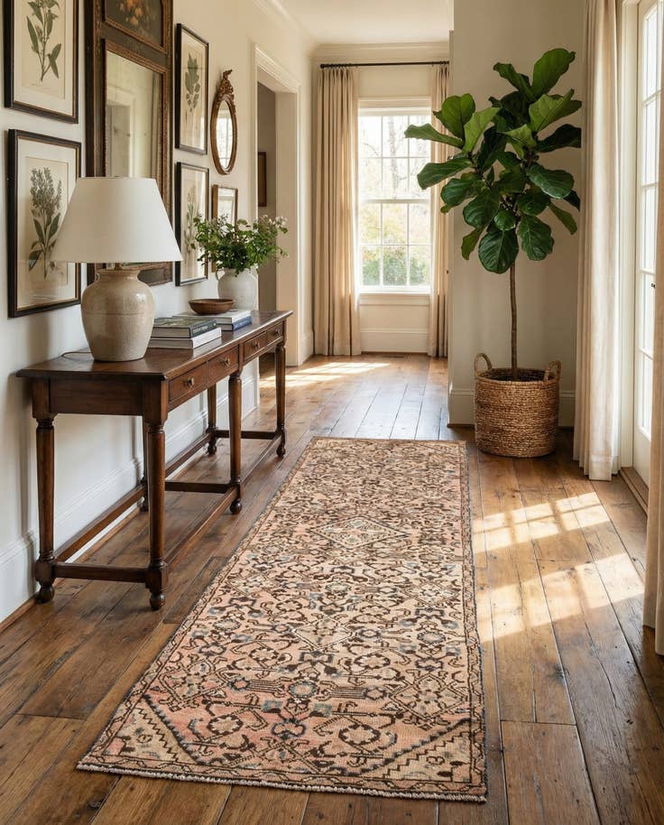 Detail image of 2' 5 x 9' 3 Hand Knotted Ultra Vintage Persian Wool Runner Rug