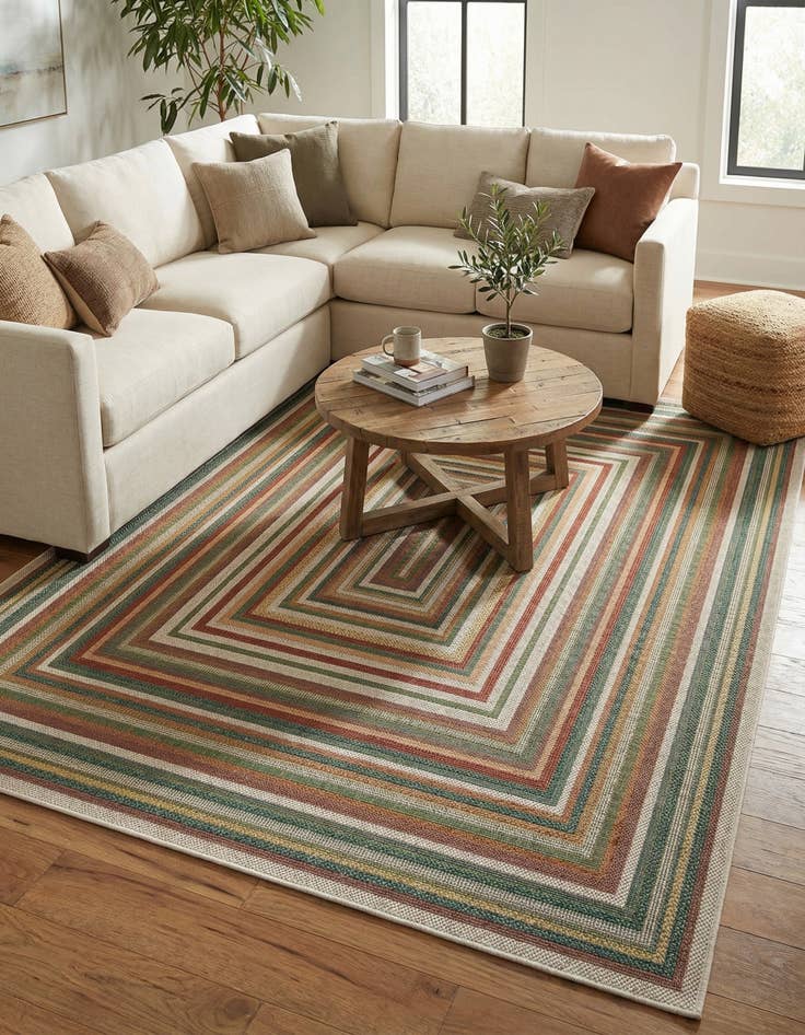 Detail image of  7' x 10'  Washable Baja Indoor / Outdoor Rug