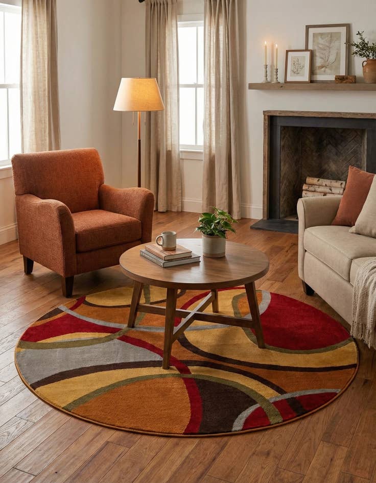 Detail image of 6' x 6' Cafe Round Rug