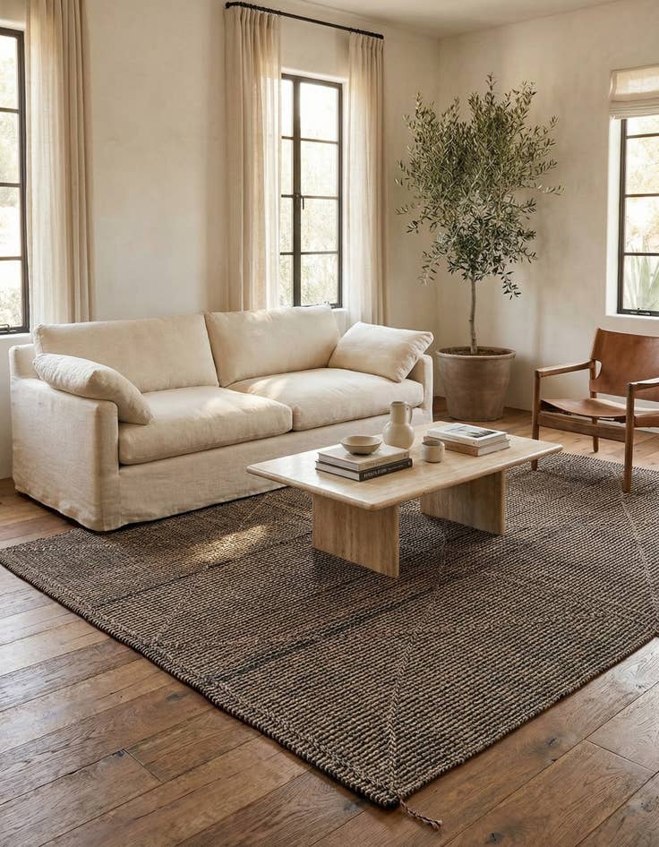 Detail image of 7' 8 x 9' 7  Hand Knotted Darya Wool Rug