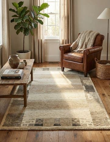4' x 6' Hand Knotted Kashkuli Gabbeh Wool Rug